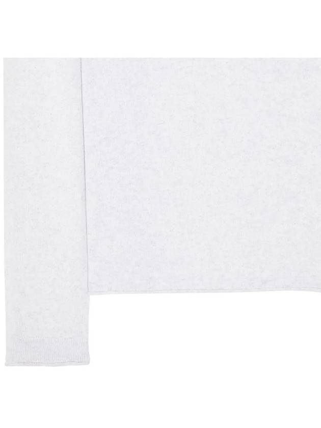 Raw Hand Cotton Crewneck Knit Top White - STONE ISLAND - BALAAN 8