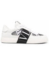 VL7N Band Logo Mesh Low Top Sneakers White Black - VALENTINO - BALAAN 2