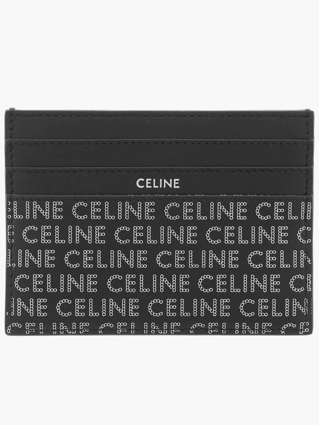 Lettering Logo Card Wallet Black - CELINE - BALAAN 2