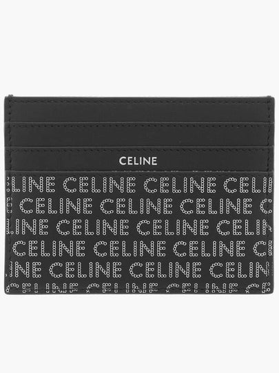 Lettering Logo Card Wallet Black - CELINE - BALAAN 2