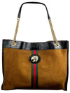 Raja suede large shoulder bag 537219 - GUCCI - BALAAN 1