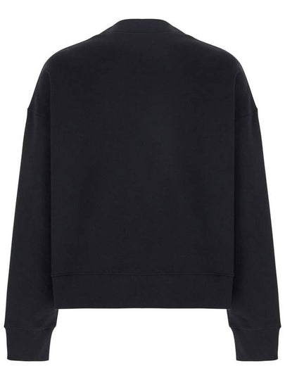 Black Crewneck Sweatshirt With Logo Lettering On The Neck In Cotton Man - PALM ANGELS - BALAAN 2