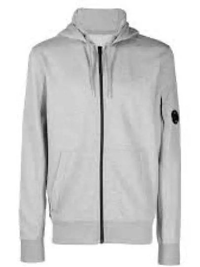 Light Fleece Zip Up Hoodie Grey - CP COMPANY - BALAAN 2