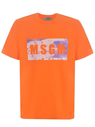 Short Sleeve T-Shirt 3640MM138 24700210 ORANGE - MSGM - BALAAN 2