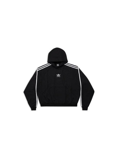 Large Fit Cotton Hoodie Black - BALENCIAGA - BALAAN 1