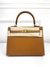 Kelly bag 25 Celie gold plated Appsong W engraved - HERMES - BALAAN 1