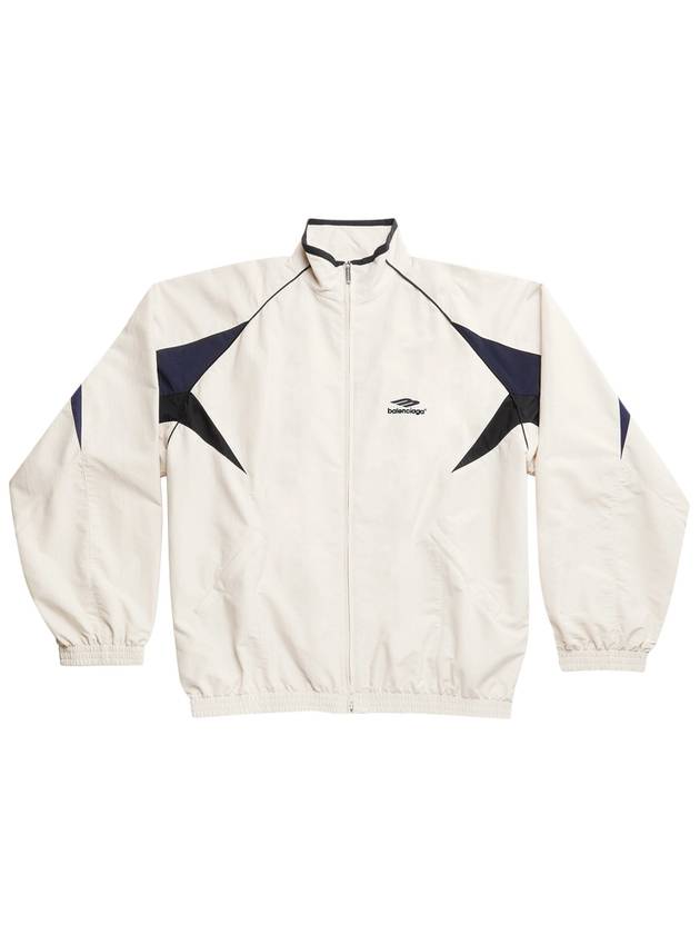 3B Sports Icon Medium Fit Track Jacket White - BALENCIAGA - BALAAN 2