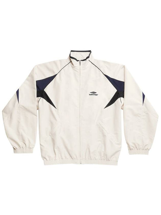 3B Sports Icon Medium Fit Track Jacket White - BALENCIAGA - BALAAN 2