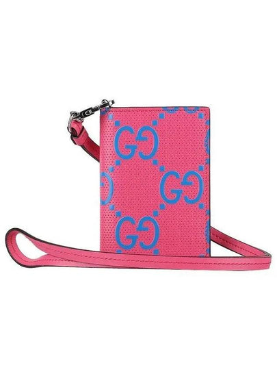 GG Neck Strap Card Wallet Pink - GUCCI - BALAAN 2