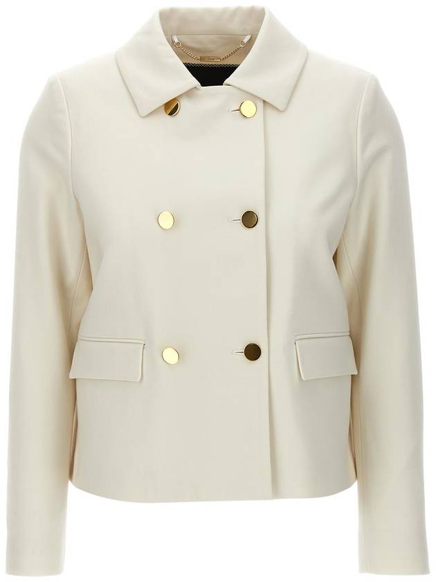 Kiton Cropped Double-Breasted Jacket - KITON - BALAAN 1