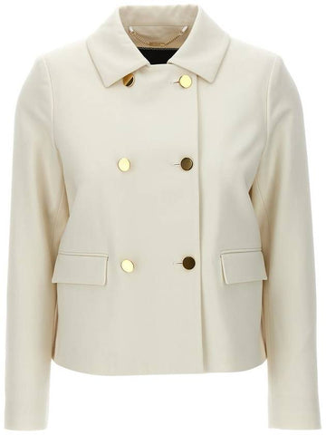 Kiton Cropped Double-Breasted Jacket - KITON - BALAAN 1