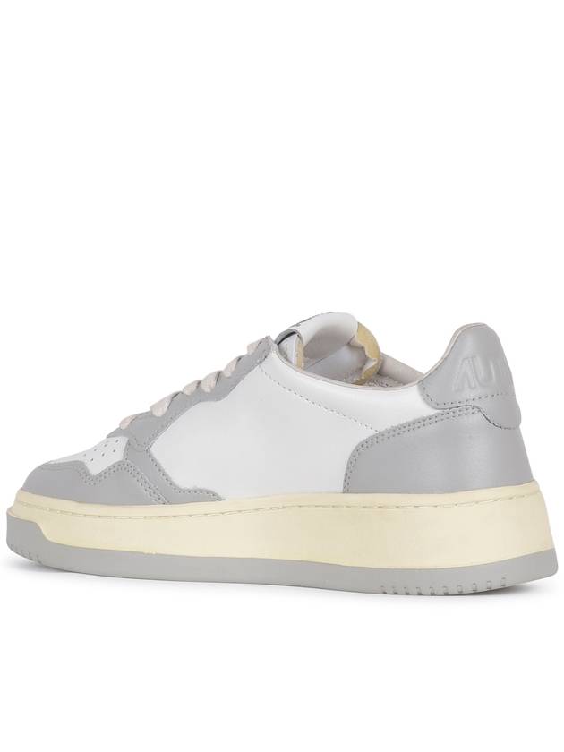 Medalist Leather Low Top Sneakers Grey White - AUTRY - BALAAN 4