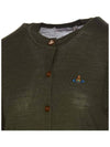 Bea Embroidered Logo Cardigan Green - VIVIENNE WESTWOOD - BALAAN 5