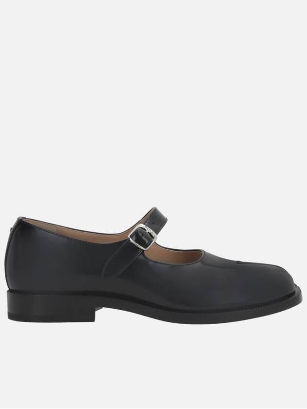 Women's Tabi Calfskin Mary Jane Flat Shoes Black - MAISON MARGIELA - BALAAN 2