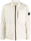 Garment Dyed Crinkle Reps Recycled Nylon Jacket Stucco - STONE ISLAND - BALAAN 1