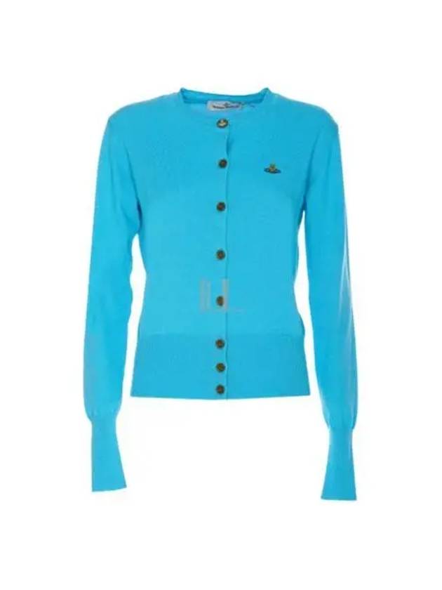 Bea Crop Cardigan Blue - VIVIENNE WESTWOOD - BALAAN 2