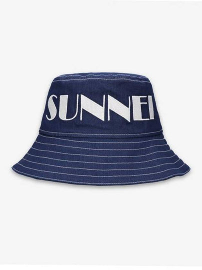 Drawstring Logo Bucket Hat Blue - SUNNEI - BALAAN 2