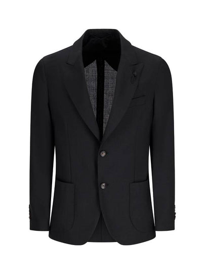 SINGLE-BREASTED SUIT IN COOL WOOL - RVR LARDINI - BALAAN 2