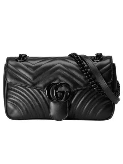 GG Marmont Mini Shoulder Bag Black - GUCCI - BALAAN 2