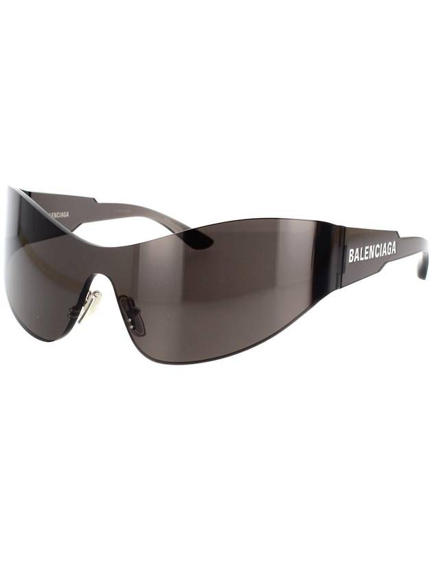 Shield Transparent Frame Sunglasses Grey - BALENCIAGA - BALAAN 3