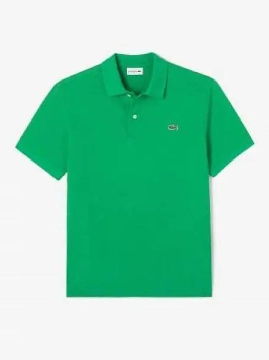 Men s French Regular Fit Basic Short Sleeve Polo Green 1286039 - LACOSTE - BALAAN 1