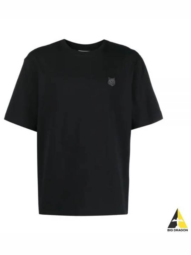 Bold Fox Head Patch Oversized Short Sleeve T-Shirt Black - MAISON KITSUNE - BALAAN 2