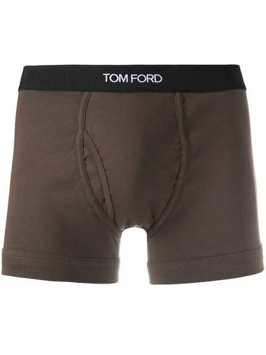 Men's Classic Fit Boxer Briefs Army Green - TOM FORD - BALAAN 1