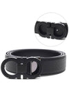 Reversible Leather Belt Black - SALVATORE FERRAGAMO - BALAAN 3