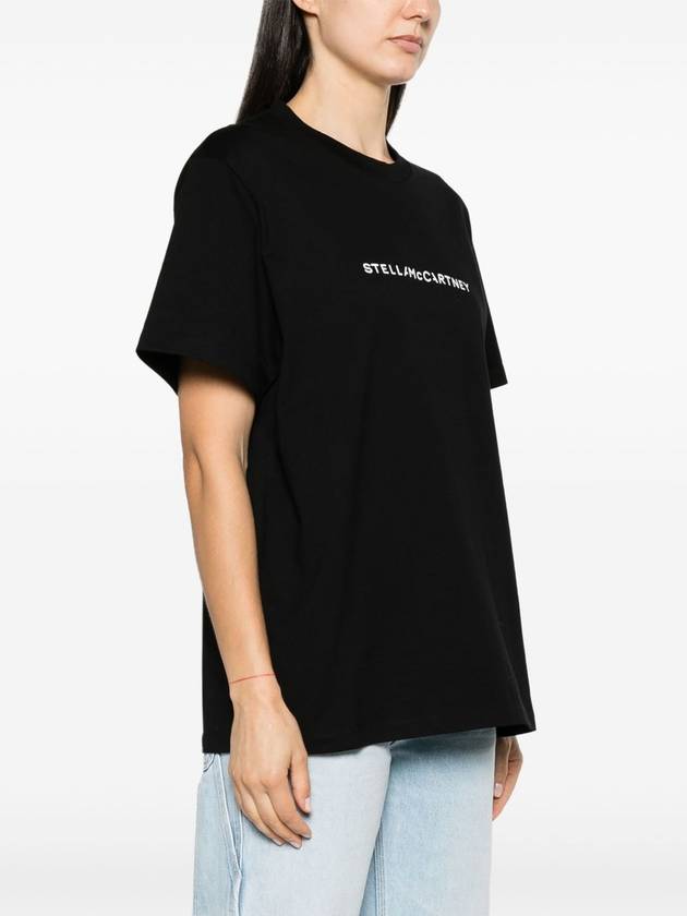 Logo Oversized Cotton T-Shirt - STELLA MCCARTNEY - BALAAN 3