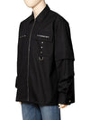 24SS Men's Southern Shirt Top Long Sleeve Logo Zipup Jacket Black BM60YP154Z - GIVENCHY - BALAAN 2