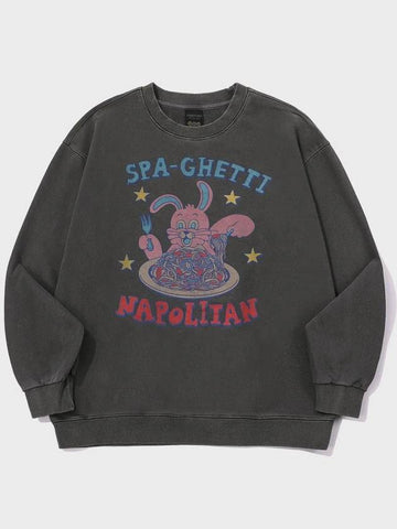 Napoli Hoppi Pigment Sweatshirt Smoke Black - CPGN STUDIO - BALAAN 1