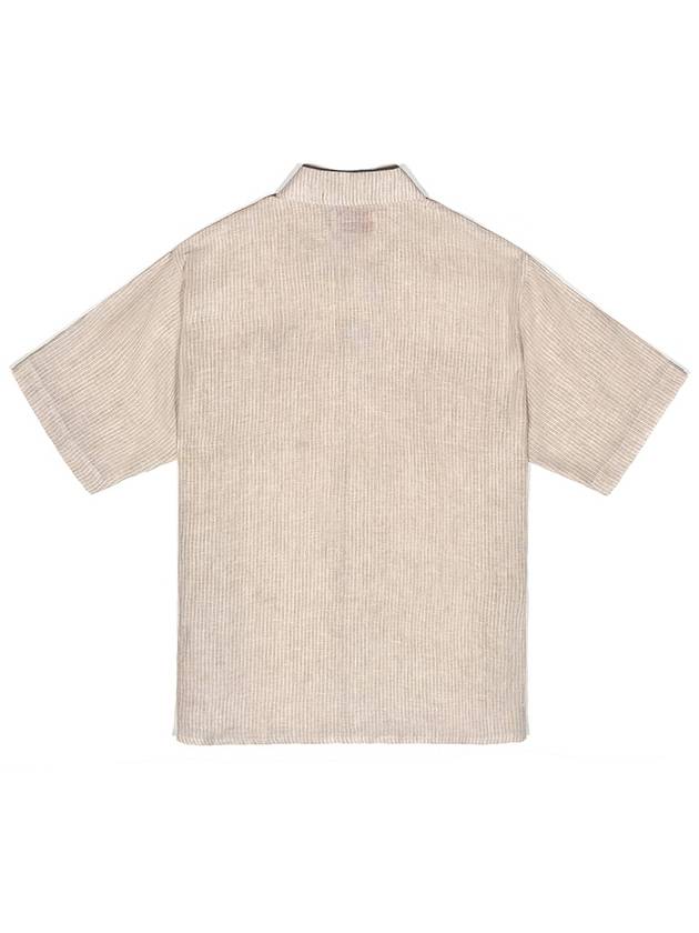 Others Ginger Linen Short Sleeve Shirt Beige - IOEDLE - BALAAN 4