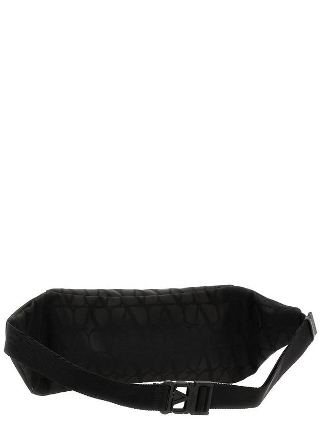 Toile Iconographe Belt Bag Black - VALENTINO - BALAAN 3