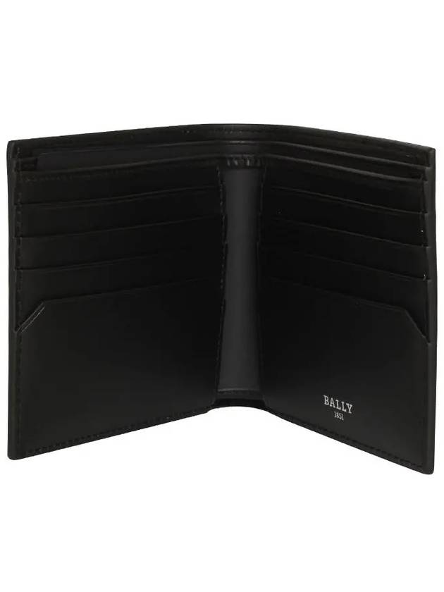 Baby Brasai Leather Half Wallet Black - BALLY - BALAAN 5