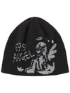 Egg Angel Beanie BLACK - CLUT STUDIO - BALAAN 4