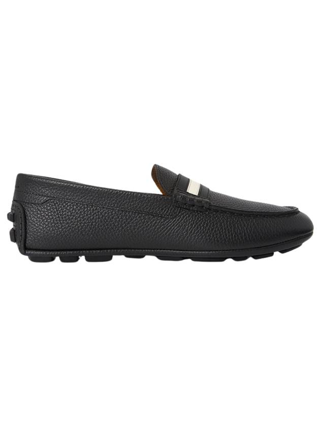 Carlos Leather Driving Shoes Black - BALLY - BALAAN 1