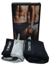 Men's Cotton Logo Waistband Briefs 2 Pack Grey Black - TOM FORD - BALAAN 4