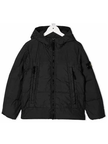 Kids Waffen Padded Jacket Black 751640433 V0029 - STONE ISLAND - BALAAN 1