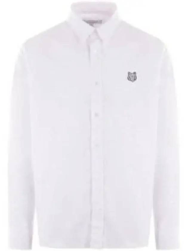 Bold Fox Head Long Sleeve Shirt White - MAISON KITSUNE - BALAAN 2