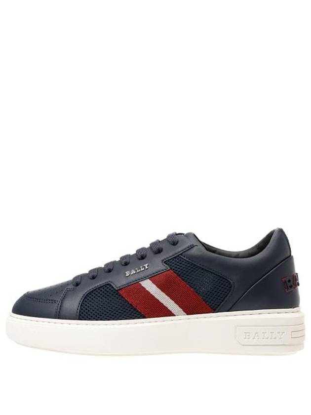 Melys Leather Low-Top Sneakers Navy - BALLY - BALAAN 3