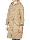 Diamond Quilted Thermoregulated Hoodie Padded Archive Beige - BURBERRY - BALAAN 6