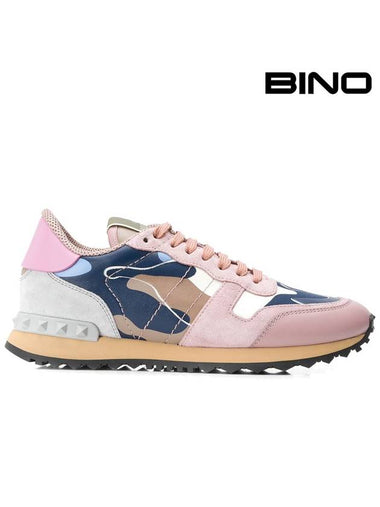 Women's Rock Runner Sneakers RW2S0291TNL - VALENTINO - BALAAN 1