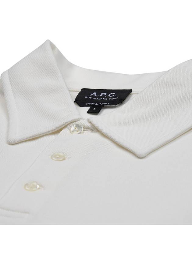 Austin Embroidery Logo Polo Shirt White - A.P.C. - BALAAN 5