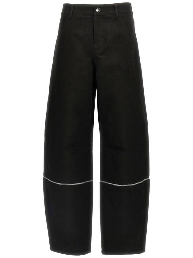 Willow Smith 2 in 1 Cotton Wide Pants Black - MONCLER - BALAAN 2