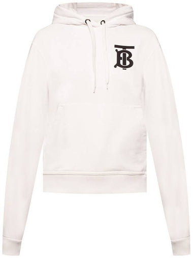 Monogram Motif Cotton Hoodie White - BURBERRY - BALAAN 1