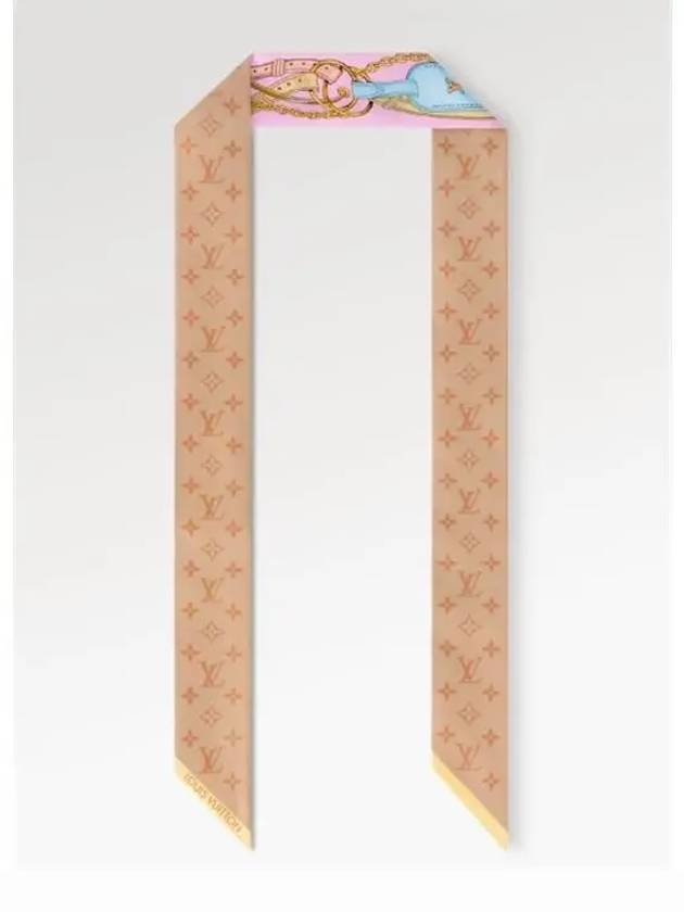 Flower And Straps BB Scarf Pink - LOUIS VUITTON - BALAAN 4