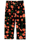 Kids Rose Pattern Velor Training Pants 22730123 99 - MINI RODINI - BALAAN 3