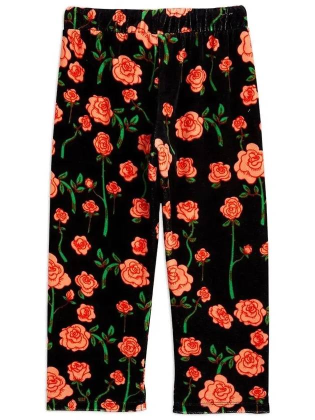 Kids Rose Pattern Velor Training Pants 22730123 99 - MINI RODINI - BALAAN 3