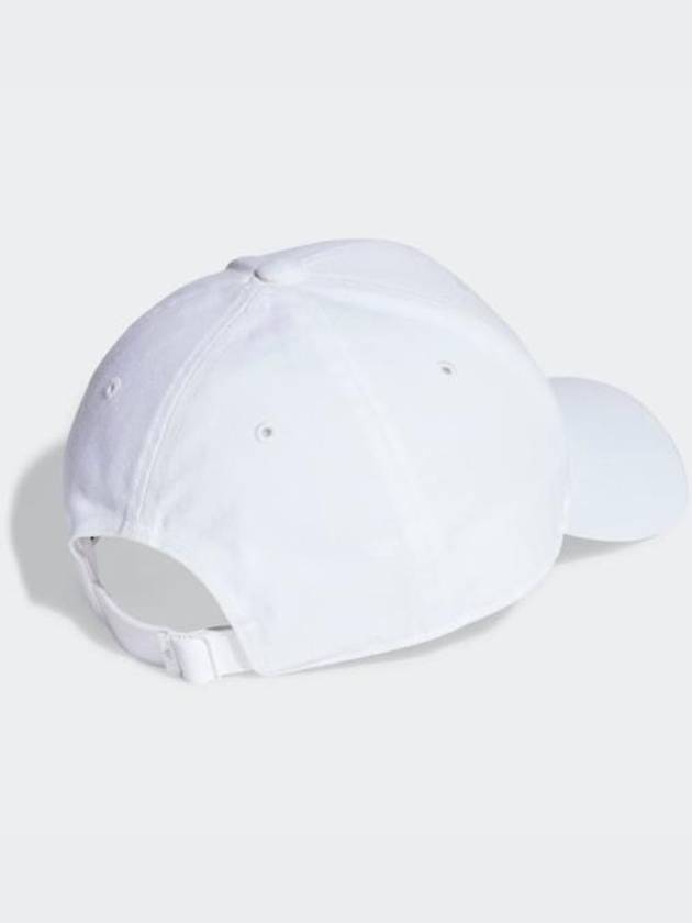 Embroidered Logo Cotton Twill Ball Cap White - ADIDAS - BALAAN 3