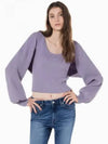 JEANS Women s Lavender Bolero Cardigan Sleeveless Knit Top Set J221665 PC1 - CALVIN KLEIN - BALAAN 2